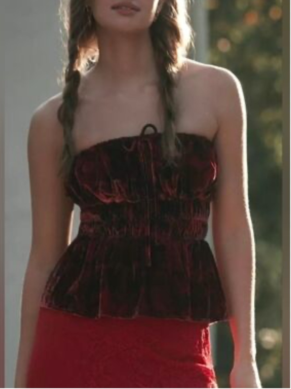 Nwt the Somerset velvet sleeveless top